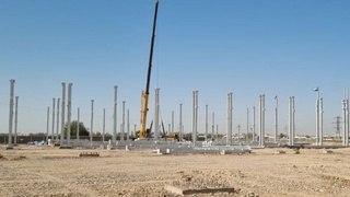 В Кашкадарьинской области строится новое предприятие