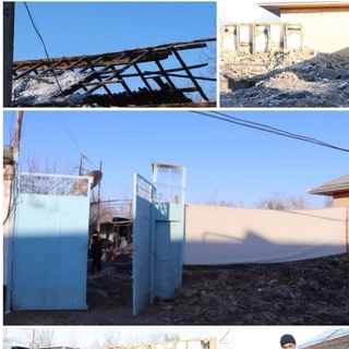 Ёнғиндан жабр кўрган хонадонларга ёрдам кўрсатилди