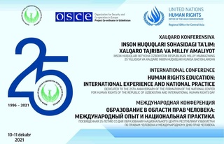 Инсон ҳуқуқлари соҳасидаги таълимни ривожлантириш: бугун ва истиқбол
