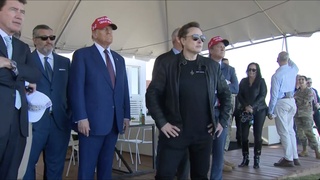 Tramp va Mask Starship fazoviy kemasi parvozini kuzatishdi