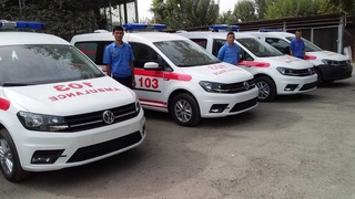 Сирдарё вилоят тез тиббий ёрдам хизматига 5 та янги санитар автомашиналар келтирилди