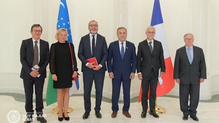 С.Сафоев Франция Сенатининг «Франция – Марказий Осиё» парламентлараро дўстлик гуруҳи делегацияси аъзолари билан учрашди