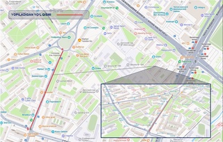 В Ташкенте временно перекроют участок улицы Аль-Хоразми