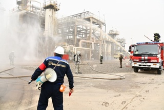 Бухоро нефтни қайта ишлаш заводининг фавқулодда вазиятларга тайёргарлик даражаси баҳоланди