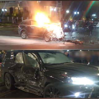 Тошкентда "Lexus" ва "Captiva" автомобиллари иштирокида ЙТҲ содир бўлди  