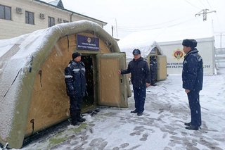 “Қамчиқ” довонида йўловчилар исиниб олиши учун махсус жойлар тайёрланди