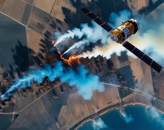 Uzcosmos и Генпрокуратура предупреждают: незаконное сжигание соломы приведет к ответственности