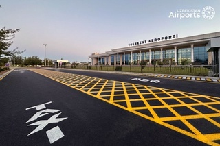 Mahalliy aviaqatnovlar terminalining old qismi rekonstruksiyadan soʻng yana ochildi