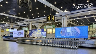 Tashkent airport received new luggage trolleys