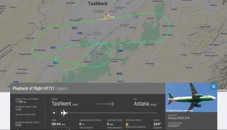 Тошкентдан Остонага учган самолёт ортга қайтиб келди