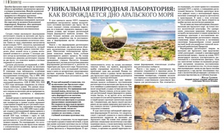 Уникальная природная лаборатория:  как возрождается дно Аральского моря