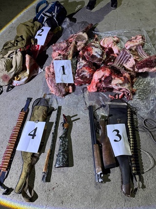 Чегара олдида ноқонуний ов қилган овчилар ушланди