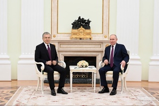 The President of Uzbekistan and the President of Russia discuss current issues of bilateral relations