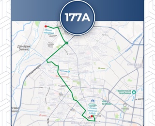 Эртадан пойтахтда янги 177-сонли автобус йўналиши ишга туширилади
