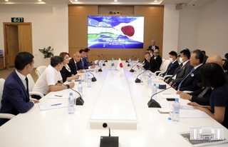 Япония бизнес делегацияси билан учрашув бўлиб ўтди