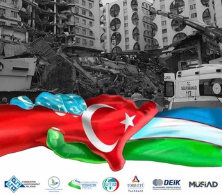 Ташкентте түрік халқына гуманитарлық көмек жинау басталды