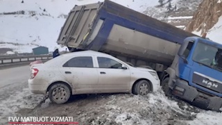 "Водий-Тошкент" халқаро автомобил йўлида йўл транспорт ҳодисаси бўлди