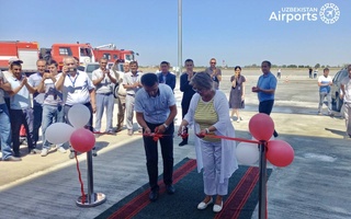 В аэропорту Самарканда введено в эксплуатацию новое здание аварийно-спасательной службы