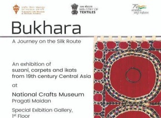 Деҳлида анъанавий ўзбек тўқимачилик маҳсулотларига бағишланган кўргазма очилди