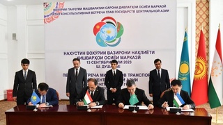 Марказий Осиё давлатлари транспорт вазирлари ҳамкорлик тўғрисида Қўшма коммюнике имзоладилар