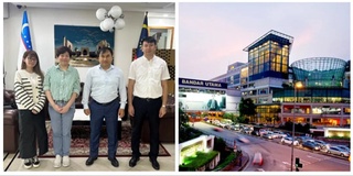 Малайзияның ири саўда орайларынан биринде Регистан майданы көринисинде павильон шөлкемлестириледи