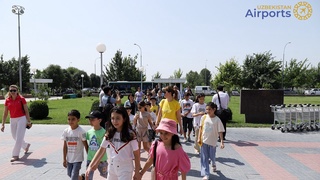 Toshkent aeroportida bolalar ekskursiyasi uchun mingdan ortiq ariza qabul qilindi