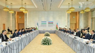 В Шуше состоялось первое заседание межправительственной комиссии между Узбекистаном и Азербайджаном