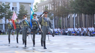 Торжественная церемония, посвященная выпуску молодых офицеров