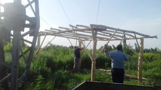 Электр узатиш тармоғининг муҳофаза майдонида ноқонуний қурилишни олди олинди