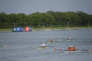 The national team of Uzbekistan started at the World Rowing Championships in Shanghai