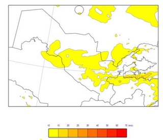 28 октября в Ташкенте и регионах ожидаются сильный ветер и пыльные бури