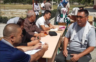 Ферғананың үшінші анклав аумағында жылжымалы қабылдау өтті