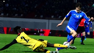 Сборная Узбекистана победила Гану в товарищеском матче в Намангане