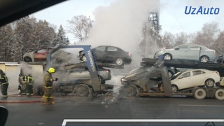 «Узавтосаноат» автотрейлердегі өртке қатысты ресми жауап берді