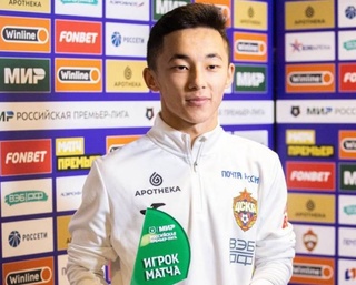 Аббосбек Файзуллаев признан лучшим игроком матча РПЛ ЦСКА с «Крыльями Советов»