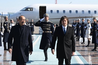 Georgian Prime Minister Irakli Kobakhidze arrives in Uzbekistan on an official visit