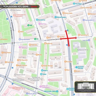 В Ташкенте частично ограничат движение на время ремонта улицы «Узбекистон овози»