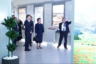 The delegation headed by the Chairman of the Senate got acquainted with the Uzbekistan pavilion, organized at the Dubai Expo center