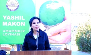 UrDPIda Yashil makon loyihasi doirasida mevali ko‘chatlar ekilmoqda