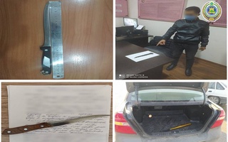 За 19 дней в Ташкенте выявлено 112 фактов ношения холодного оружия