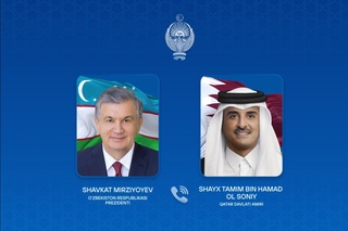 Oʻzbekiston va Qatar yetakchilari telefon orqali muloqot qildilar