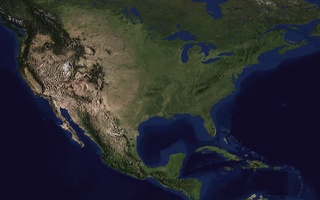 Шимолий Америка аста-секин ер остига чўкмоқда