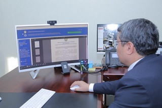 “E-qaror” тизимида илк буйруқ Адлия вазирлиги томонидан қабул қилинди