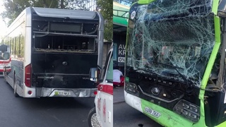 Toshkentda ikkita avtobus ishtirokida yo‘l-transport hodisasi sodir bo‘ldi