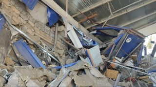 Қўстанайда станция вайроналари остидан бир киши қутқариб олинди