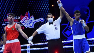 Первая победа нашего боксера на ЧМ в Белграде