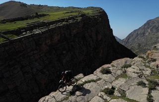 French cyclist and director Cedric Tassan is making a documentary about tourism in Uzbekistan