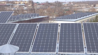 Университетда қуёш электр станцияси ишга туширилди