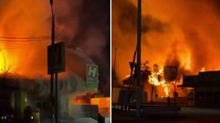 There was a fire in the Kibray district in the food center