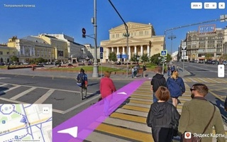 В панорамах «Яндекс.Карт» появилась возможность строить пешеходные маршруты